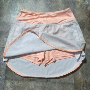 simply southern pink peach and white skort size small golf pickleball tennis